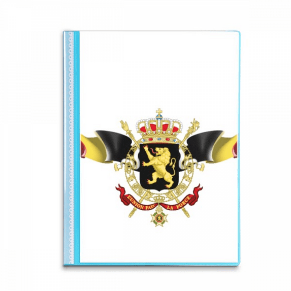 BelgiumFlag National Emblem Book Sheet Protectors Portfolio Binder Folder