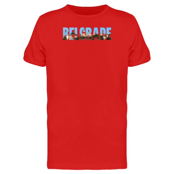 Belgrade City Name With A Photo Tee Men's -Image by Shutterstock
