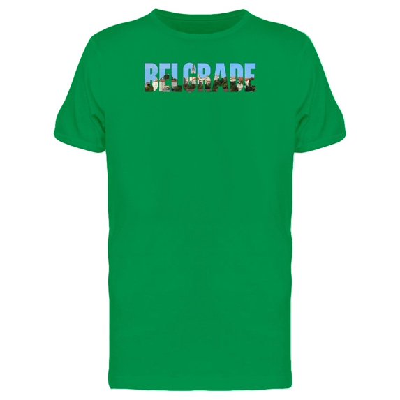 Belgrade City Name With A Photo Tee Men's -Image by Shutterstock