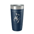 thumbnail image 1 of Belgrade Lakes Map Tumbler Travel Mug Insulated Laser Engraved Coffee Cup Maine 20 oz Navy Blue, 1 of 1