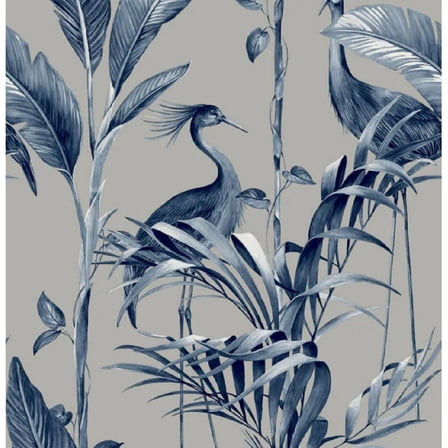Belgravia Azzurra Leaf Wallpaper