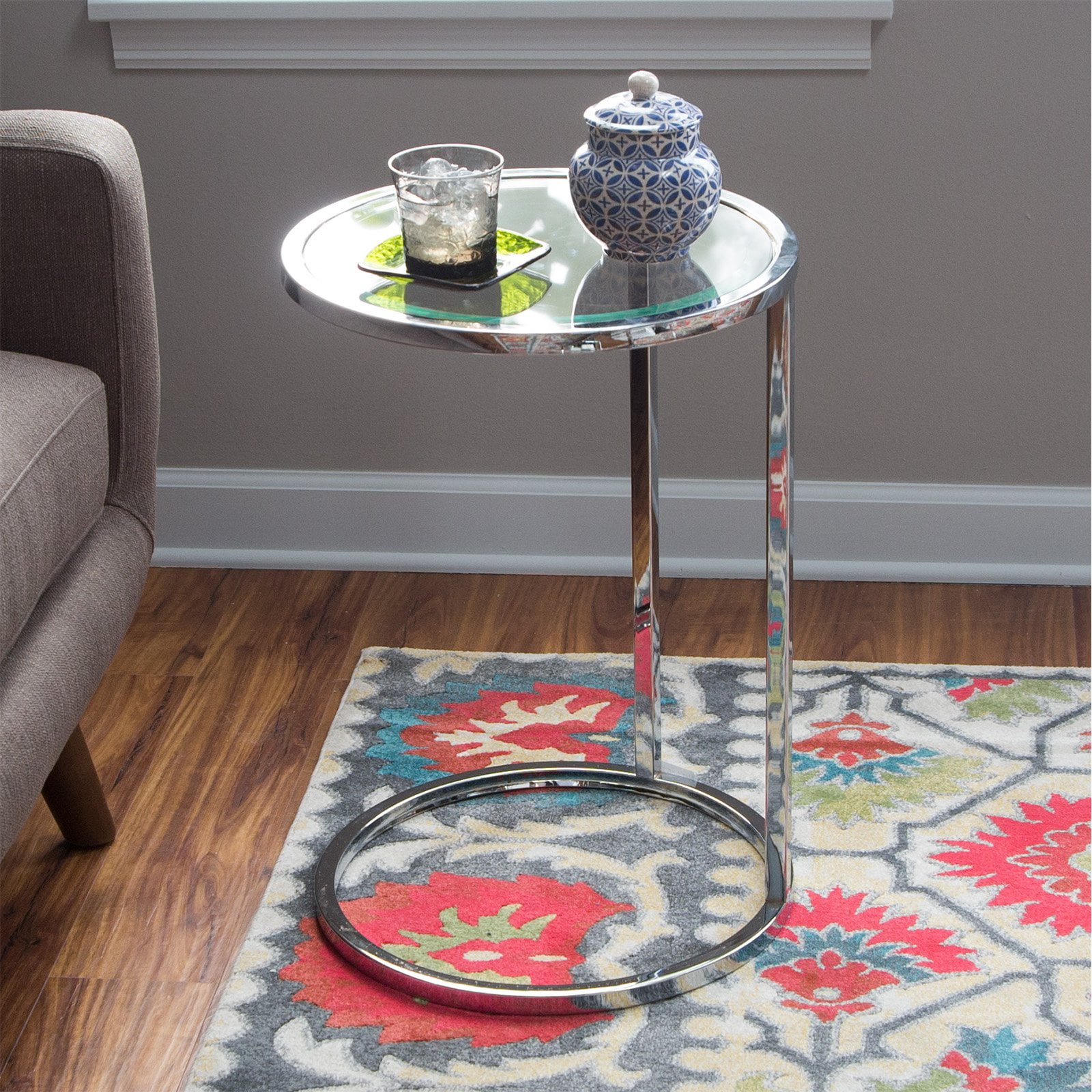 Belham Living Lamont Round CTable Chrome