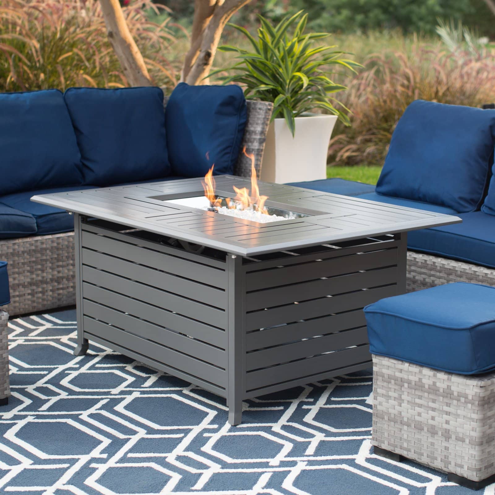 Belham Living Longmont 50 in. Fire Table - Charcoal Belham Living Longmont 50 in. Fire Table - Charcoal