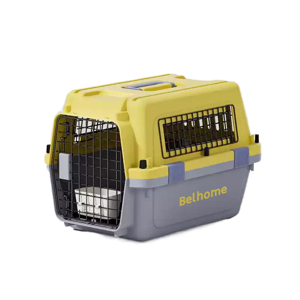 Belhome Portable kennels, Plastic Kennels Rolling Plastic Airline