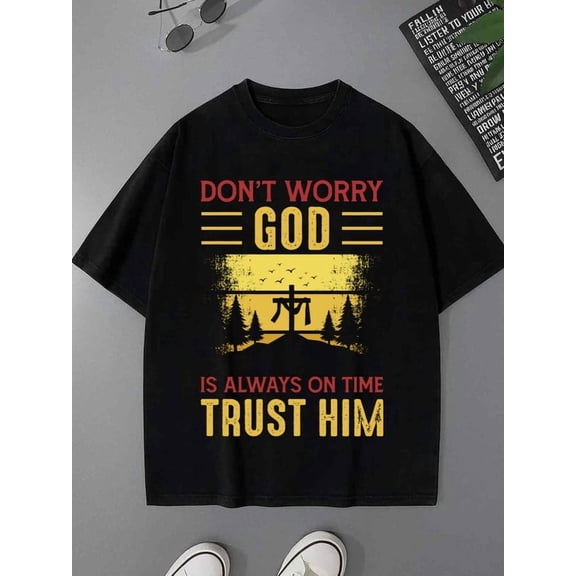 Belief in God men lovers 180G 100% Cotton black y2k taylor Fashion Unisex Shirt Graphic Tee tshirts Classic Unisex Shirt Printed tshirts Funny Unisex Shirt Graphic tshirts