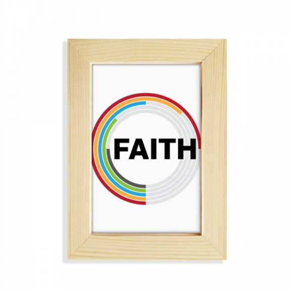 Belief Index Proportion Data Desktop Display Photo Frame Picture Art Painting 5x7 inch