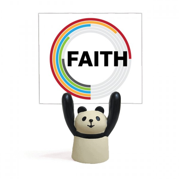 Belief Index Proportion Data Memo Holder Cartoon Animal Panda Stand Decoration