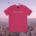 thumbnail image 1 of Believe Achieve Word Art Graphic Unisex short-sleeve t-shirt TSmartArt, 1 of 7