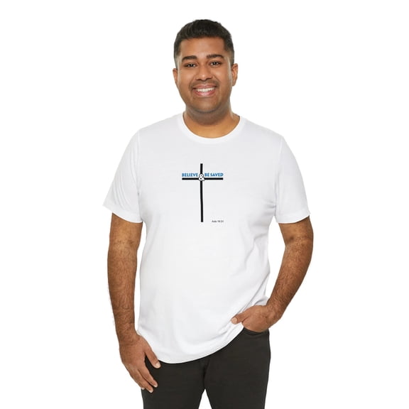 Believe  Be Saved 2.0 Men’s Unisex Jersey Short Sleeve Tee