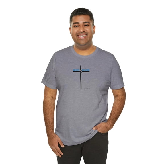 Believe  Be Saved 2.0 Men’s Unisex Jersey Short Sleeve Tee