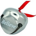 thumbnail image 1 of Believe Bell Christmas Tree Hanging Ornaments Sleigh Bells, 1 of 7
