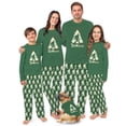 thumbnail image 1 of Believe Bigfoot Christmas Matching Family Pajamas, Sasquatch Family And Dog PJs, Plus Sizes, With Pockets, 1 of 7