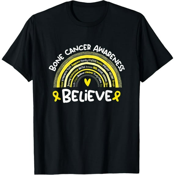 Believe | Bone Cancer Awareness Month Shirt | Bone Cancer T-Shirt