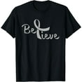 thumbnail image 1 of Believe - Brain Cancer Shirt Brain Cancer Support Gift T-Shirt, 1 of 4