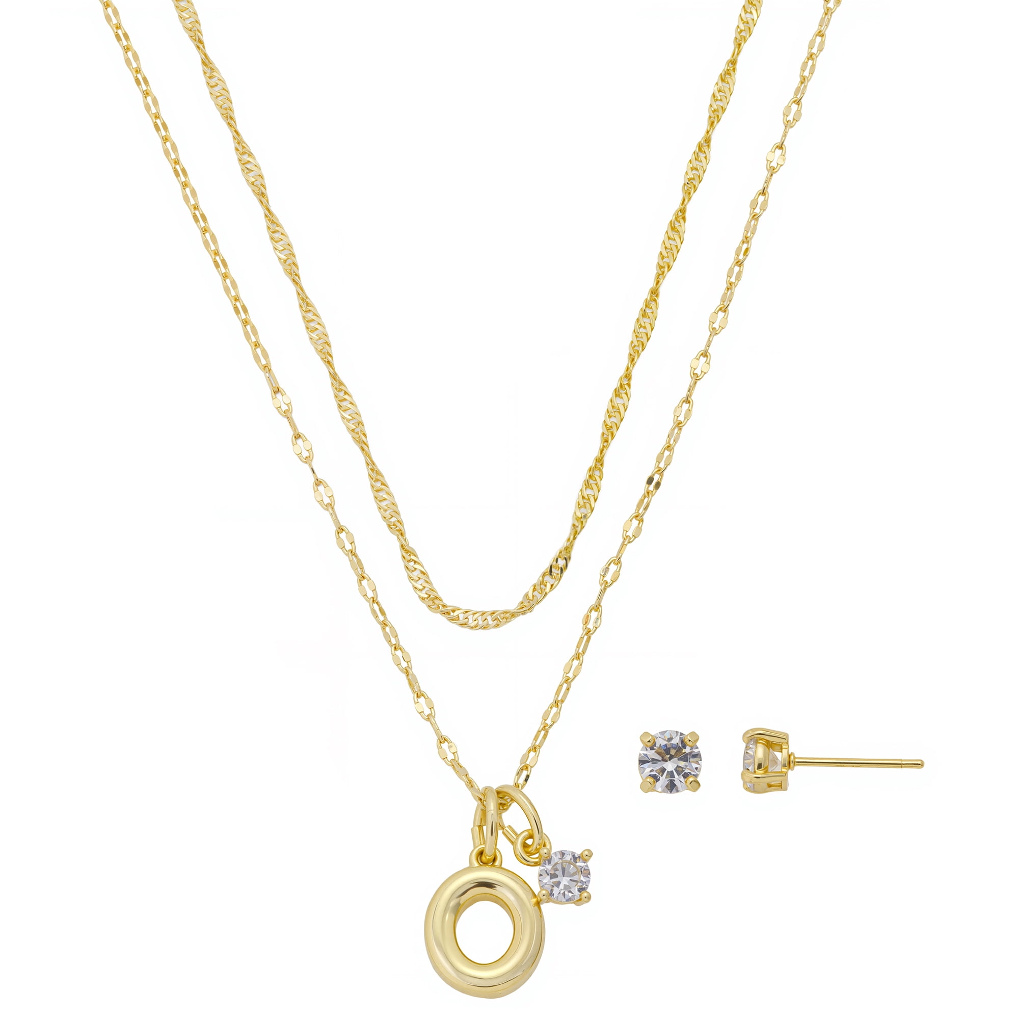 Believe by Brilliance Women's 14Kt Gold Flash Plated Initial G