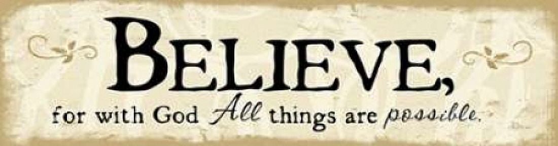 Believe Canvas Art - Jennifer Pugh (8 x 24)