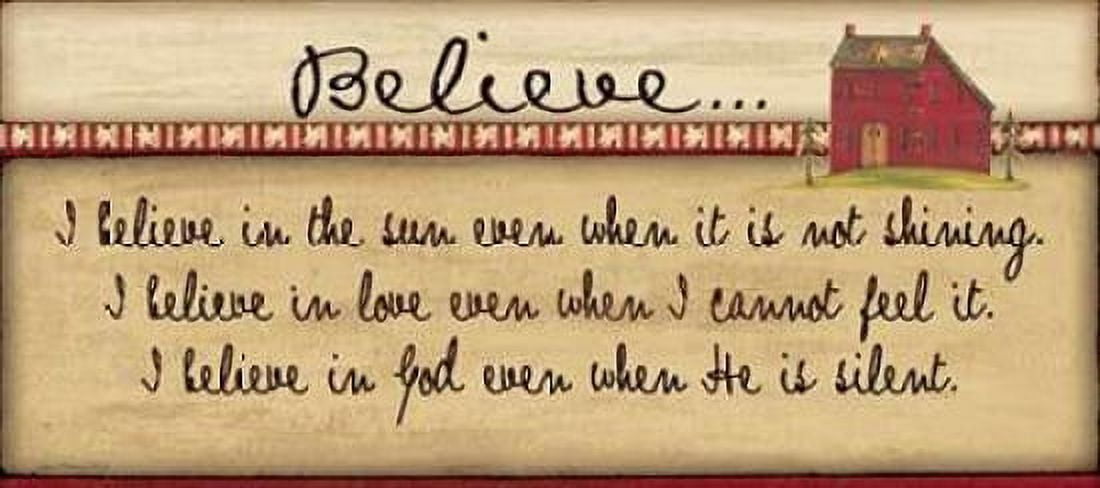 Believe Canvas Art - Jo Moulton (10 x 20)