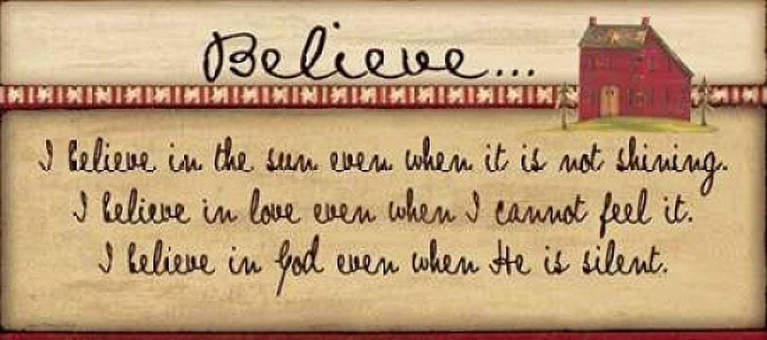 Believe Canvas Art - Jo Moulton (24 x 48)