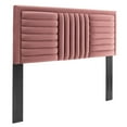 thumbnail image 1 of Believe Channel Tufted Performance Velvet Full/Queen Headboard, 1 of 7