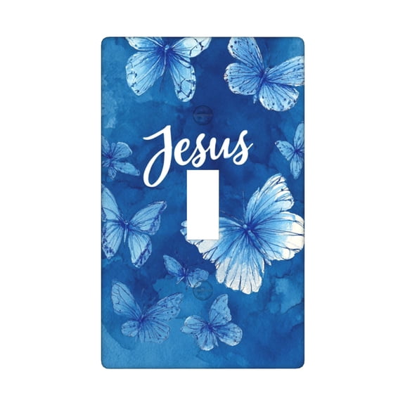 Believe Christ Jesus Single Toggle Light Switch Plate, 1 Gang Outlet Cover