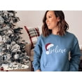 thumbnail image 1 of Believe Christmas Santa Hat Sweatshirt, 1 of 10