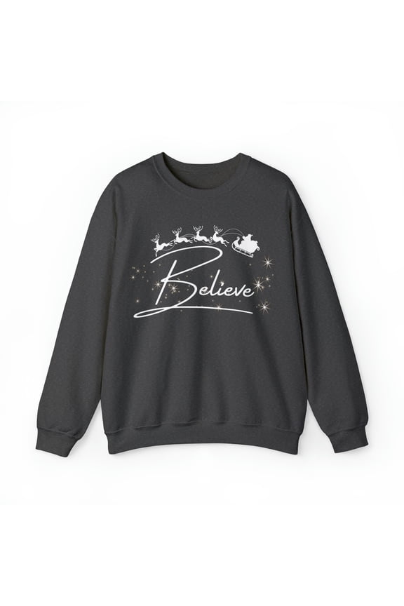 Believe - Christmas design Unisex Heavy Blendâ„¢ Crewneck Sweatshirt