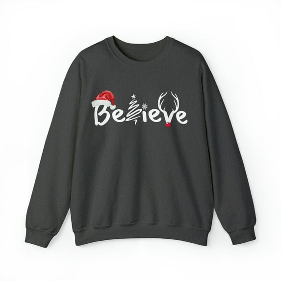 Believe - Christmas design Unisex Heavy Blend™ Crewneck Sweatshirt