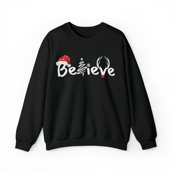 Believe - Christmas design Unisex Heavy Blend™ Crewneck Sweatshirt