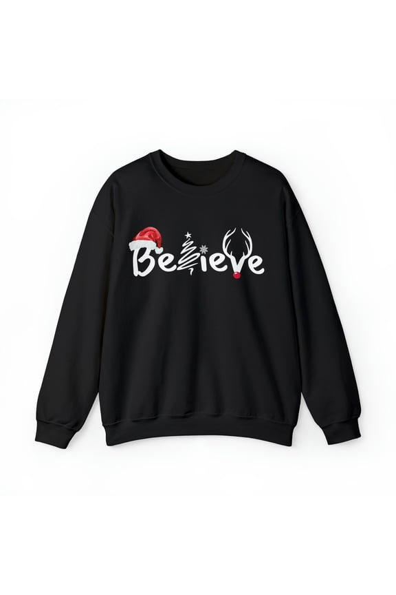 Believe - Christmas design Unisex Heavy Blendâ„¢ Crewneck Sweatshirt