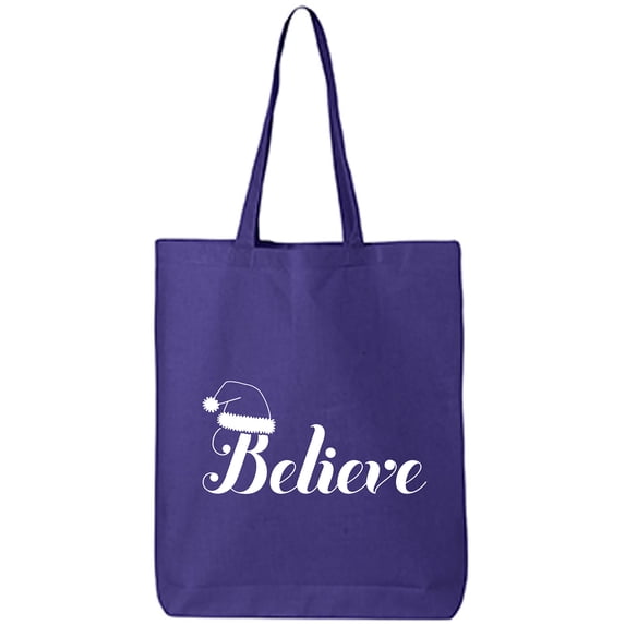 Believe Cotton Canvas Tote Bag