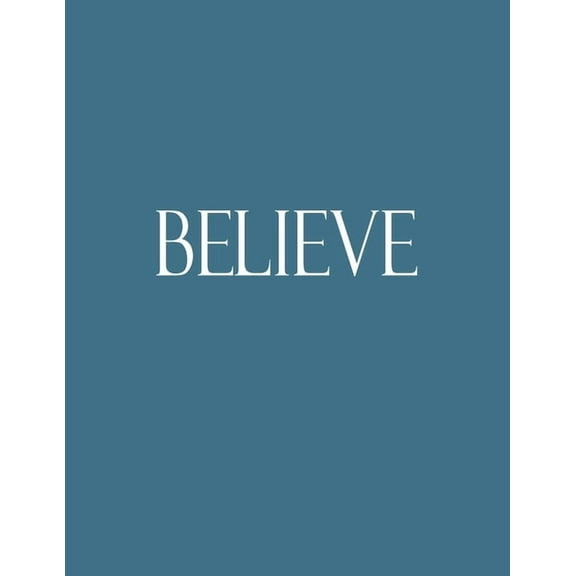Believe: Decorative Book to Stack Together on Coffee Tables, Bookshelves and Interior Design - Add Bookish Charm Decor to Your Home - Stack Deco Books together to create Your unique Fashion Design sty