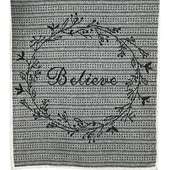 Believe Decorative Tapestry Runner Kitchen Dinning Table Easy to Clean, Machine Washable Size: 13 x 48.