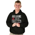 thumbnail image 1 of Believe Eternal Life Christian Jesus Unisex Plus Fleece Graphic Hoodie Brisco Brands 4X, 1 of 5