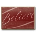 thumbnail image 1 of Believe - Framed Gallery Wrapped Holiday Canvas - 17 x 25 - Natural Wood Frame, 1 of 8