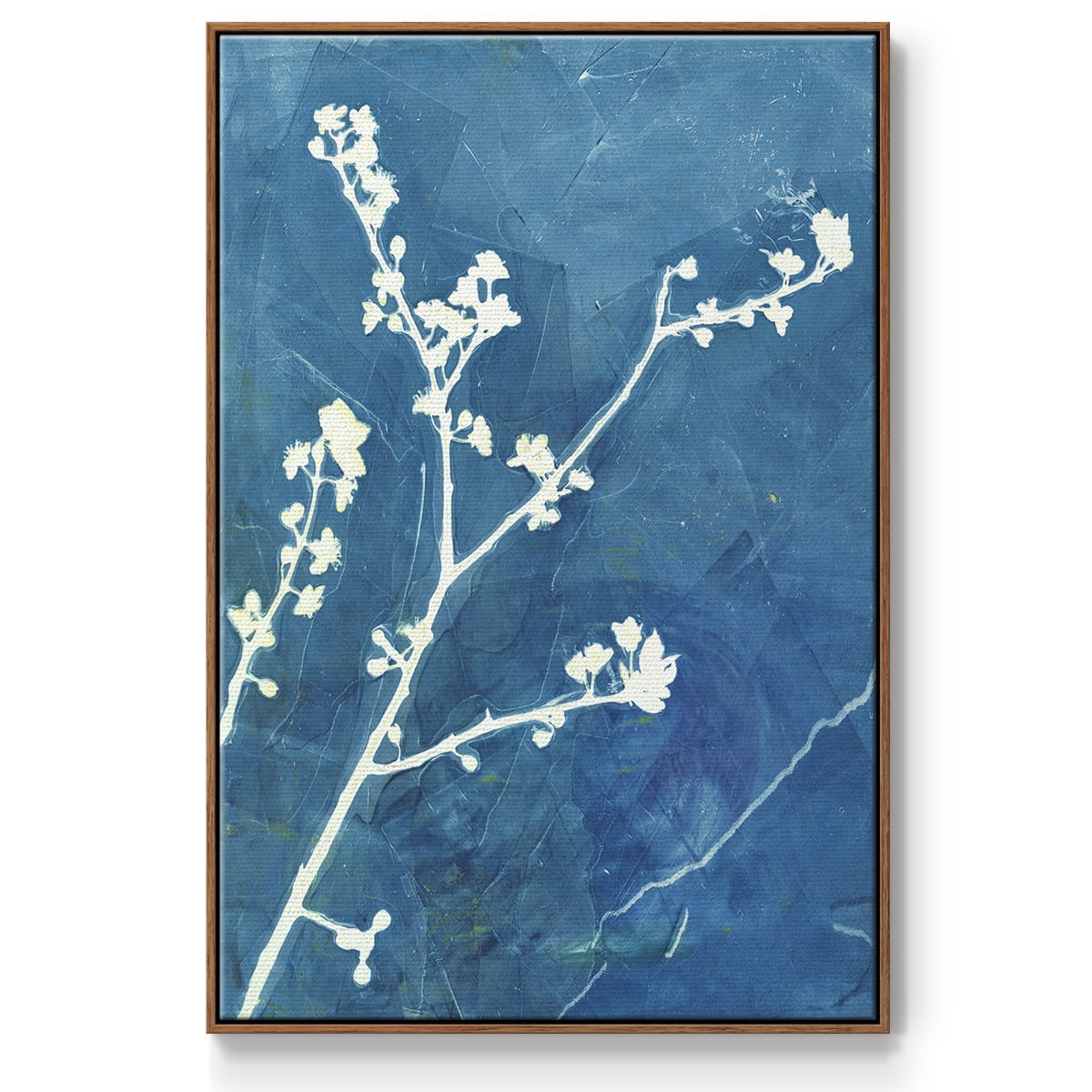 Believe Framed Premium Gallery Wrapped Canvas - Ready to Hang - 27 x 41 - Walnut Floating Frame