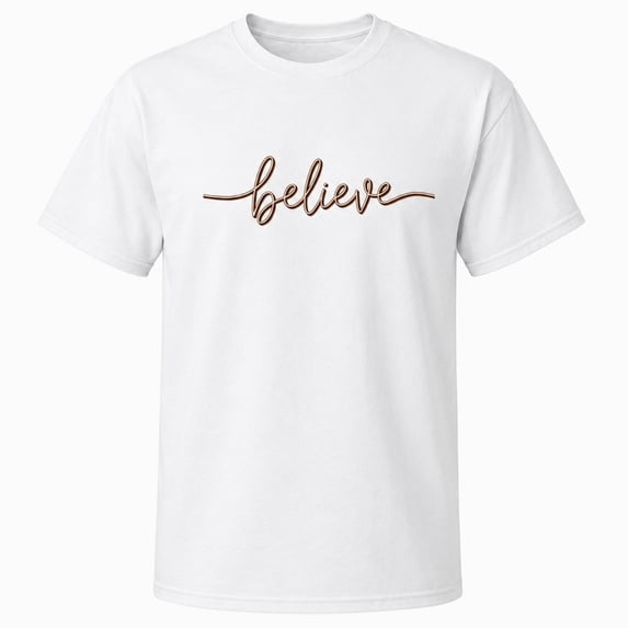 Believe Graphic T-Shirt, Unisex Classic Fit Cotton Tee