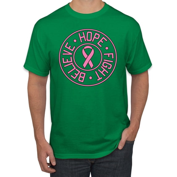 Believe Hope Awareness Men's Graphic T-Shirt, Kelly, 2XL