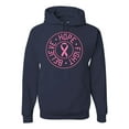 thumbnail image 1 of Believe Hope Awareness Unisex Graphic Hoodie Sweatshirt, Navy, Medium, 1 of 3
