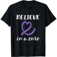 thumbnail image 1 of Believe In A Cure Hodgkin’s Lymphoma Awareness Lymphoma T-Shirt, 1 of 4