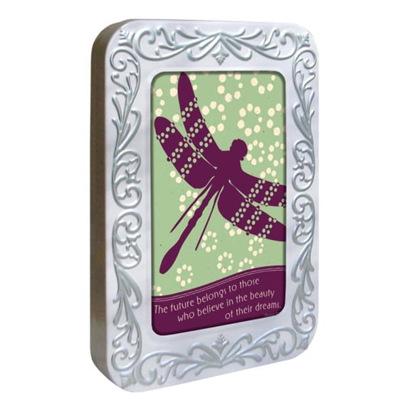"Believe In Beauty" Dragonfly Card Tin