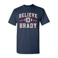 thumbnail image 1 of Believe In Brady Ball Football Sports DT Adult T-Shirt Tee, 1 of 2