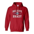 thumbnail image 1 of Believe In Brady Ball Football Sports DT Novelty Sweatshirt Hoodie, 1 of 2