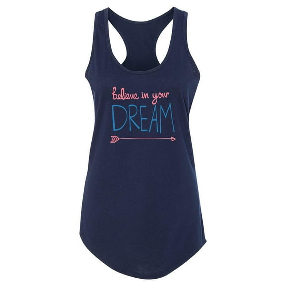Believe In Your Dream Racerback Tank Women -Image by Shutterstock, Female Large