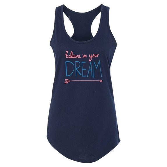 Believe In Your Dream Racerback Tank Women -Image by Shutterstock, Female Medium