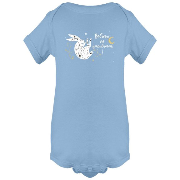 Believe In Your Dreams Rabbit Bodysuit Infant -Image by Shutterstock,  Newborn