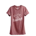 thumbnail image 1 of Believe In Your Sparkle Women's Fashion Relaxed T-Shirt Tee Heather Rouge 2X-Large, 1 of 3