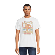 MIRACLESPIRIT Believe In Yourself Bigfoot Men's Graphic Tee with Short Sleeves