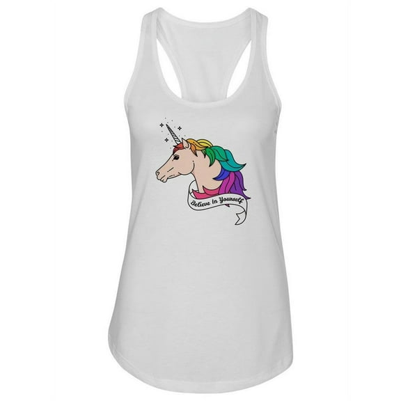 Believe In Yourself Design. Tank Women -Image by Shutterstock, Female Large