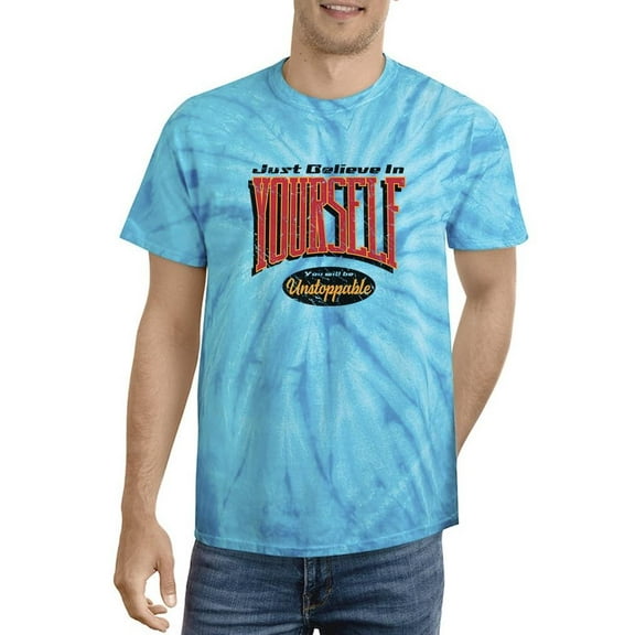 Believe In Yourself Grunge Tie Dye Cyclone Men -Image by Shutterstock, Male Small