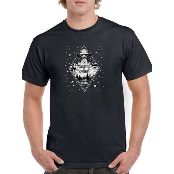 Believe In Yourself Quote T-Shirt Men -Smartprints Designs, Male Small